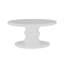 Table de bout moderne en bois avec base sculpturale en pavé, bords arrondis, finition ultrabrillante et fabrication en composite de qualité supérieure pour la durabilité et la sécurité.-1434746256