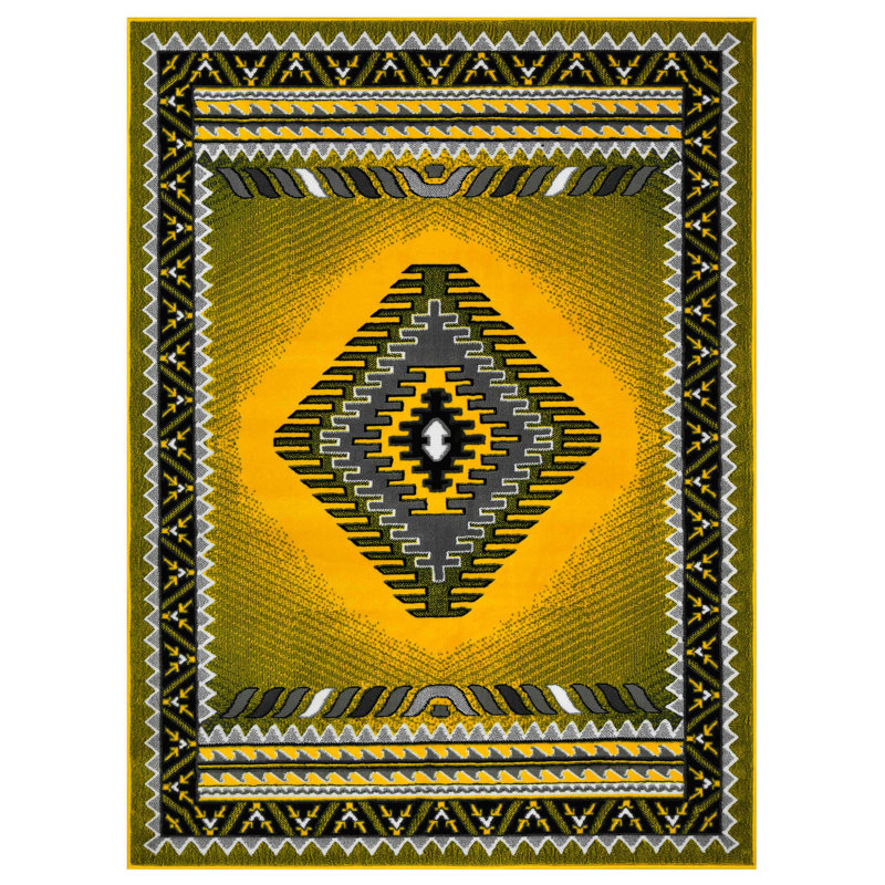 Tapis HR Southwestern Navajo Native American Modern, Rectangle 5 pi x 7 pi