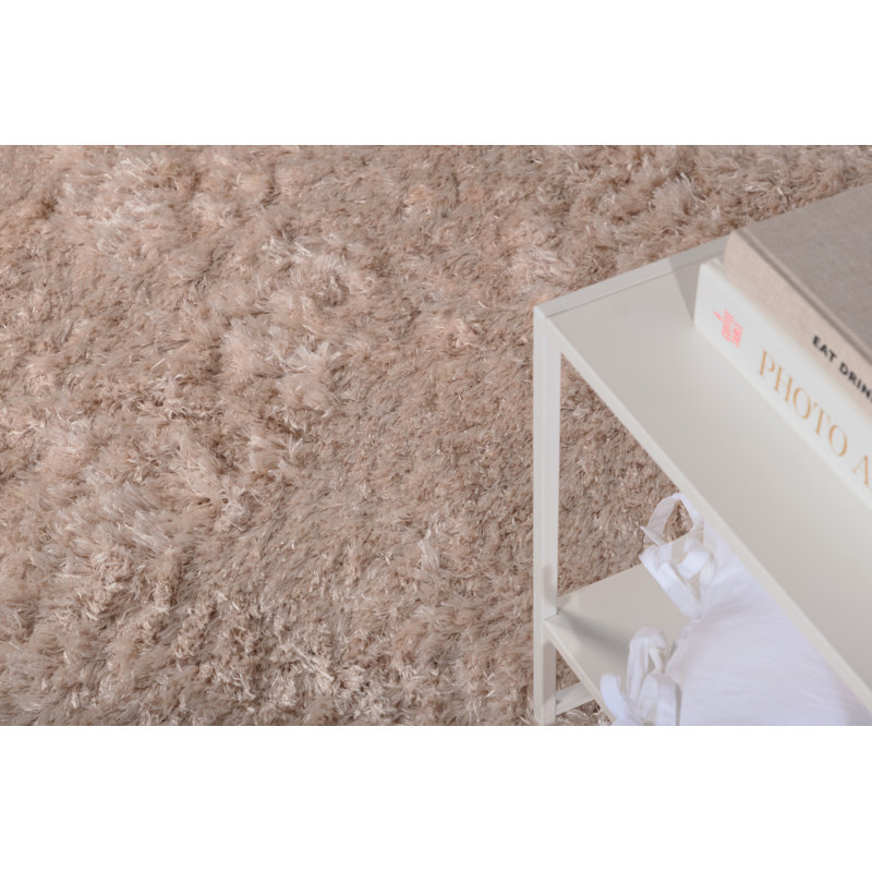 Analia Solid Colour Shag Area Rug, Rectangle 160 x 230cm