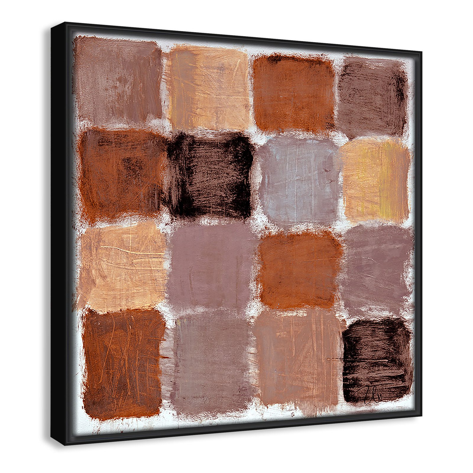 Coppola "Powder Room Spice Reflections" Print, Black, 13.5" H x 13.5" W