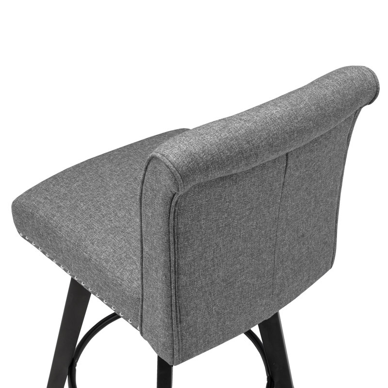 Tabouret pivotant 27 po Odelin, Gris