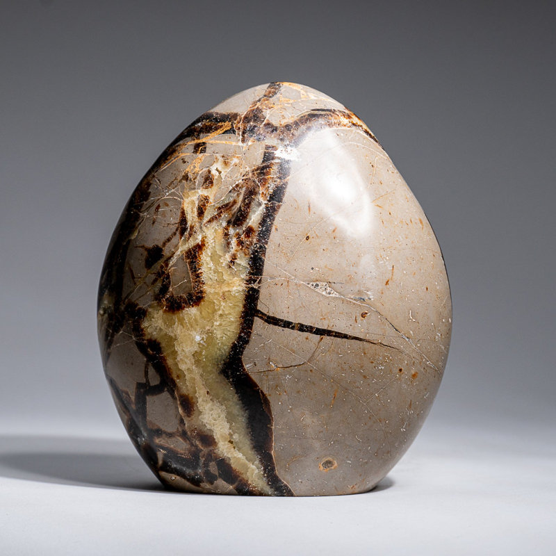 Polished Septarian Freeform from Madagascar (2.6 Lbs)