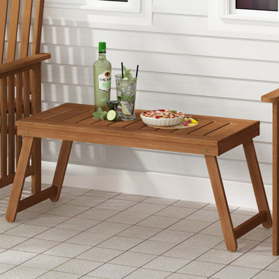 Rectangular Folding Outdoor Coffee Table , 104.14cm cm W 45.21cm cm D