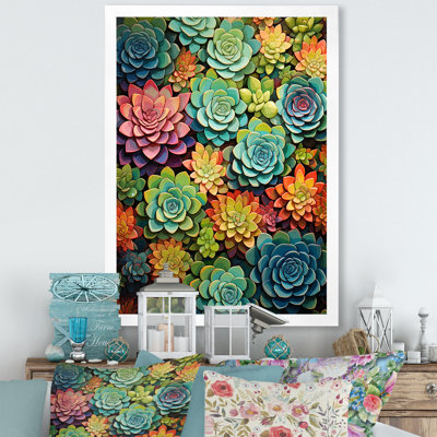 «Chantile Succulents Succulent», reproduction d'art sur toile