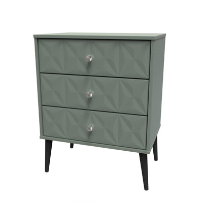 Fully Assembled Herta 3 - Drawer Chest of Drawers