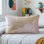 Housse de coussin en polyester à paillettes
