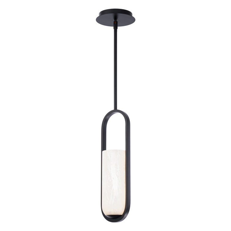 Rollins Dimmable LED Mini Pendant With Alabaster Shade