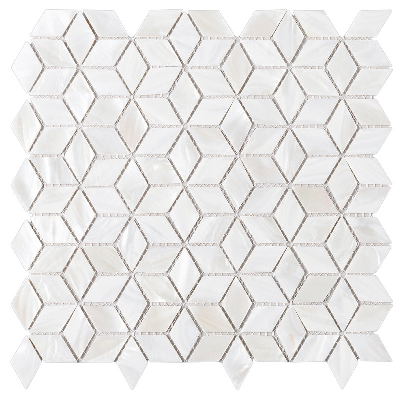 Mother of Pearl 1" x 1" Seashell Grid Mosaic Wall Tile
