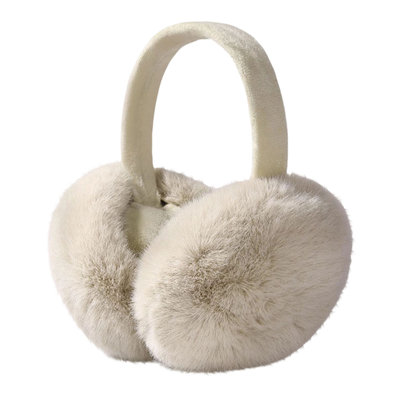 thermal earmuffs Winter Fleece-Lined Foldable Ear Muffs Plushes Faux Rabbits Furs Ear Warmers Windproof Cold Weather Protection With Adjustable Bands
