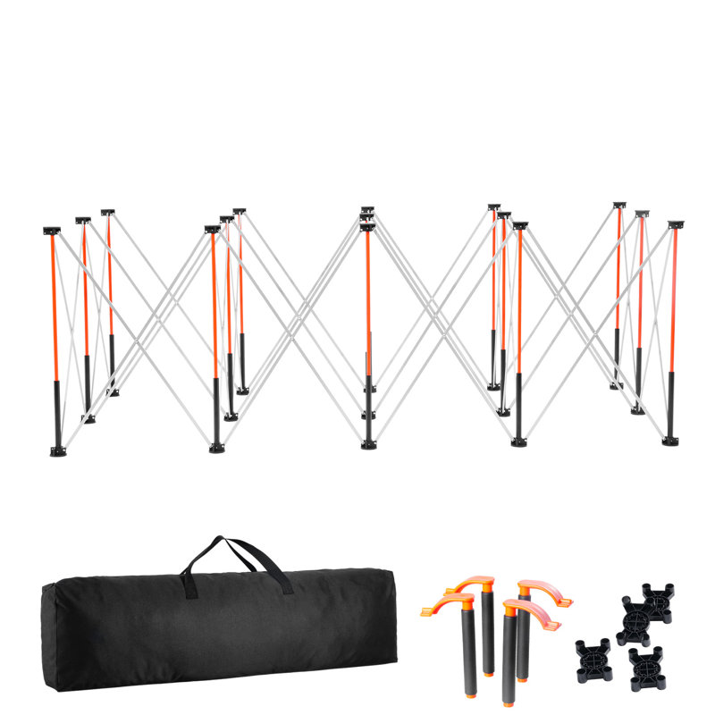 Support pliable portatif 8,05 x 4,13 pi avec capacité de 6 000 lb
