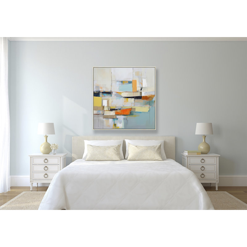 Mosaïque portuaire 1, H 26 po x l 26 po, Tanné