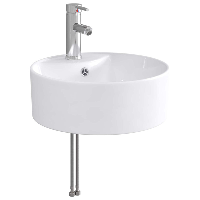 Belfry Bathroom 405mm W Metal Sink, Chrome