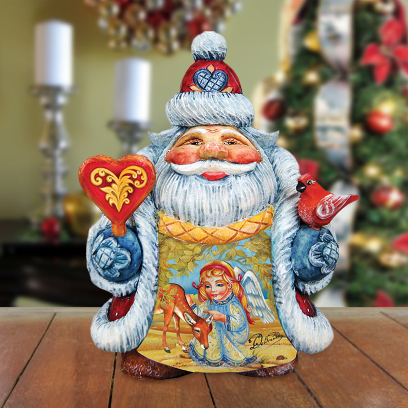 Collection de derevo pour père noël avec ange et cerf figurine Fifield