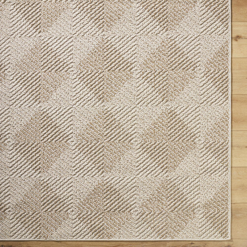  Vivir x Livabliss Kaya Khaki Indoor/Outdoor Area Rug, Rectangle 7'10" x 10'