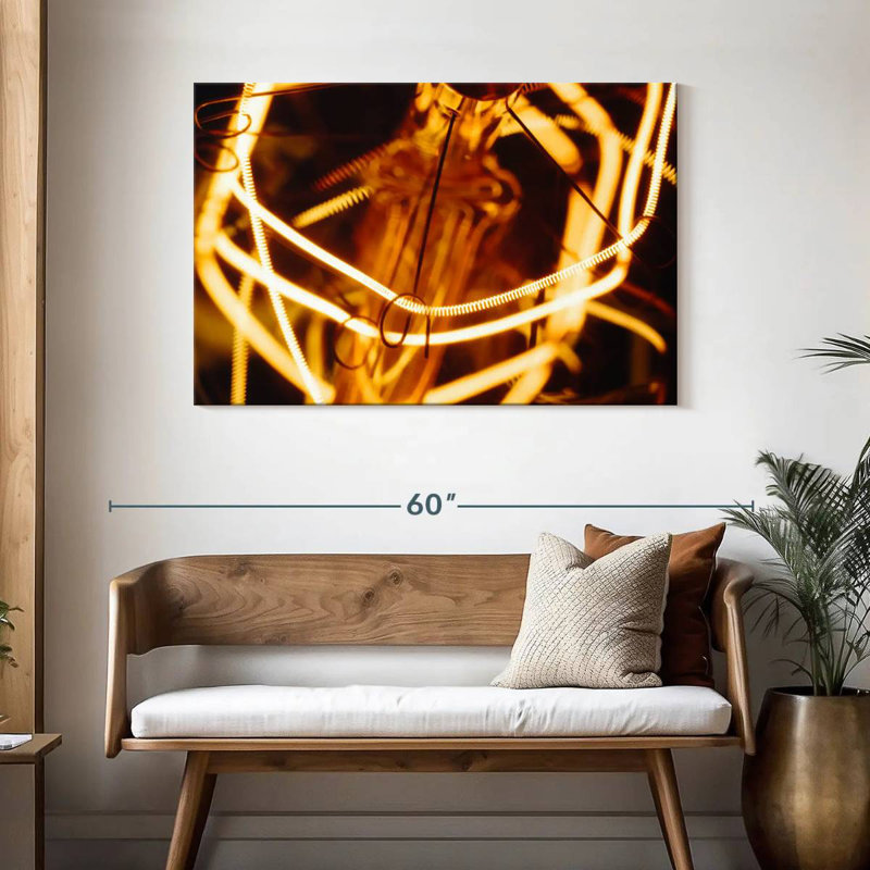 Kerner Golden Filament Lamp, 30" H x 45" W