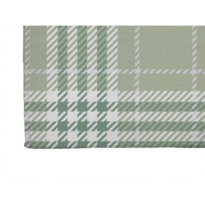 Christopher Plaid Non-Slip Outdoor Rug, Runner 2'6" x 8'