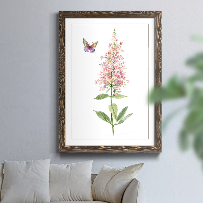 Wildflower Botanical II - Cadre photo, reproduction d'art sur papier, H 37,5 po x l 27,5 po x P 1,5 po, Noyer