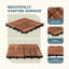 Carreaux de terrasse à emboîtement pour patio, balcon et intérieur / extérieur, dotés d'une conception imperméable et antidérapante-118776455