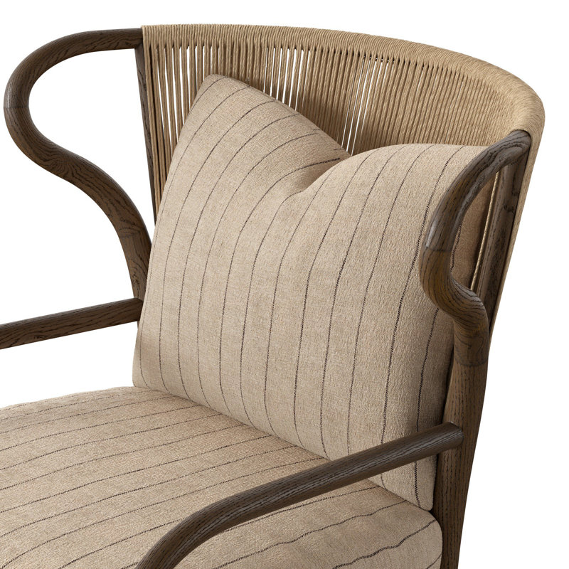 Amira Chair, Cream Striped