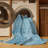 Machine Washable Solid Blue Area Rug-157422935