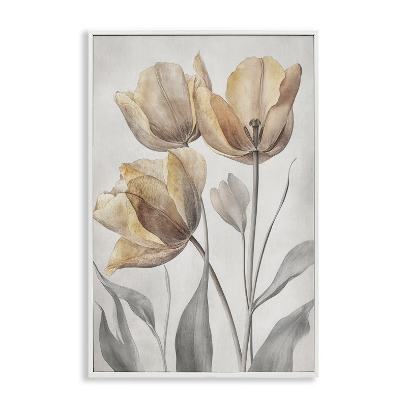 Giclée encadrée, coquelicots pressés, fleurs par Petal Prints Design, H 30 po x l 20 po
