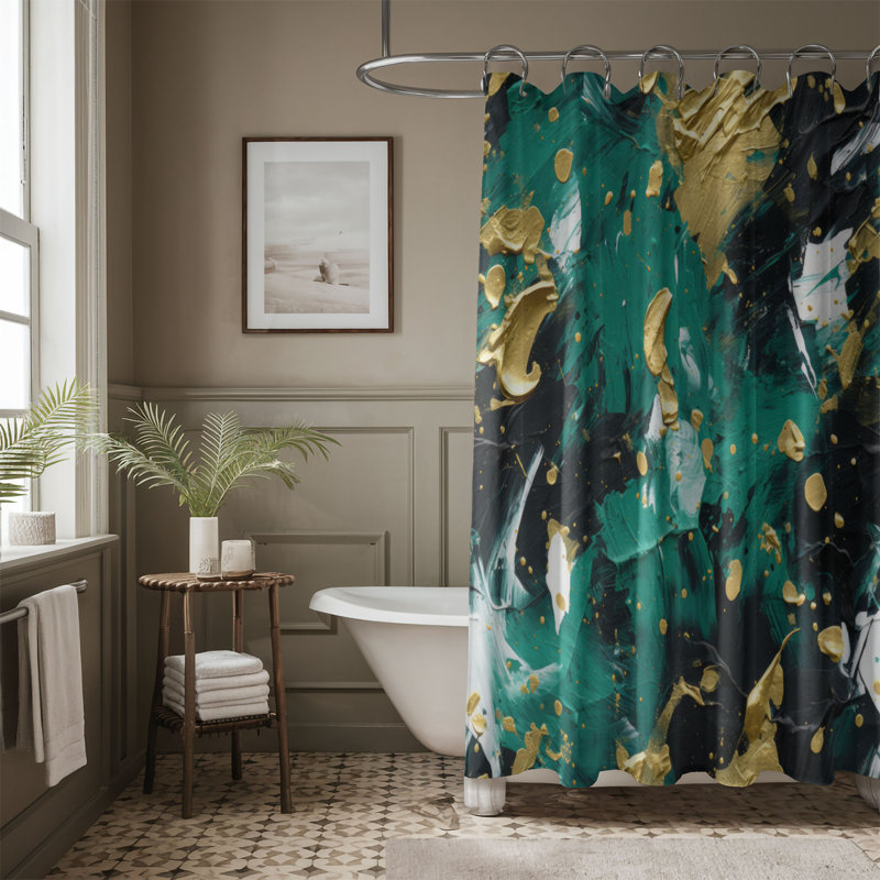 Rideau de douche Painted Spectrum - Premium, H 74 po x l 71 po