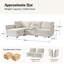 Talani 246cm W Modern 4 Seater Slipcovered Corner Sofa with Hidden Storage-1997416281
