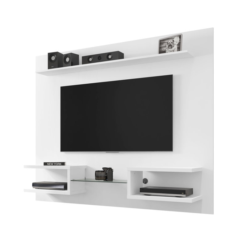Kitterman Floating Entertainment Center for TVs up to 50", White