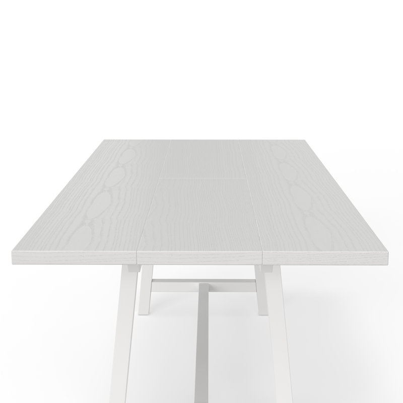 84" Farmhouse Dining Table, White