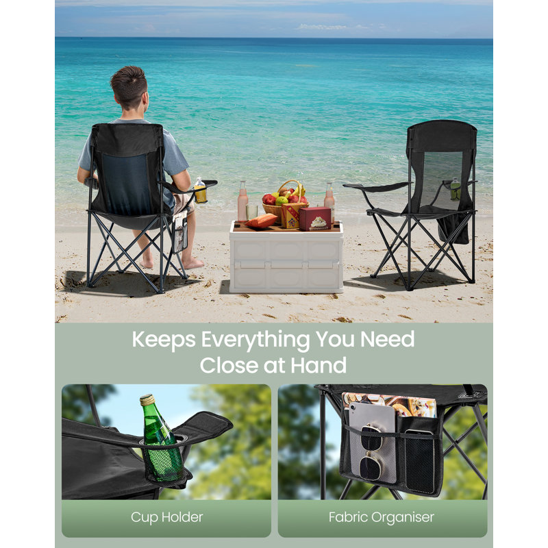 Folding Camping Chair, Black