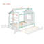 Structure de lit House avec lit gigogne escamotable, tablettes de rangement à queue et lumières DEL blanc froid-1823583412-1823583413