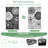 Black and White Floral Outdoor Rug, Waterproof PP Camping Mat, Reversible Washable Non-Slip Picnic Rug for Patio, Garden, Beach and RV-302973485