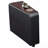 Black Upholstered 4-Seater Home Theater With 3 Wedge Consoles