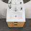 Lavabo de salle de bain rectangulaire en céramique avec trop-plein 18 "Go Peak Track