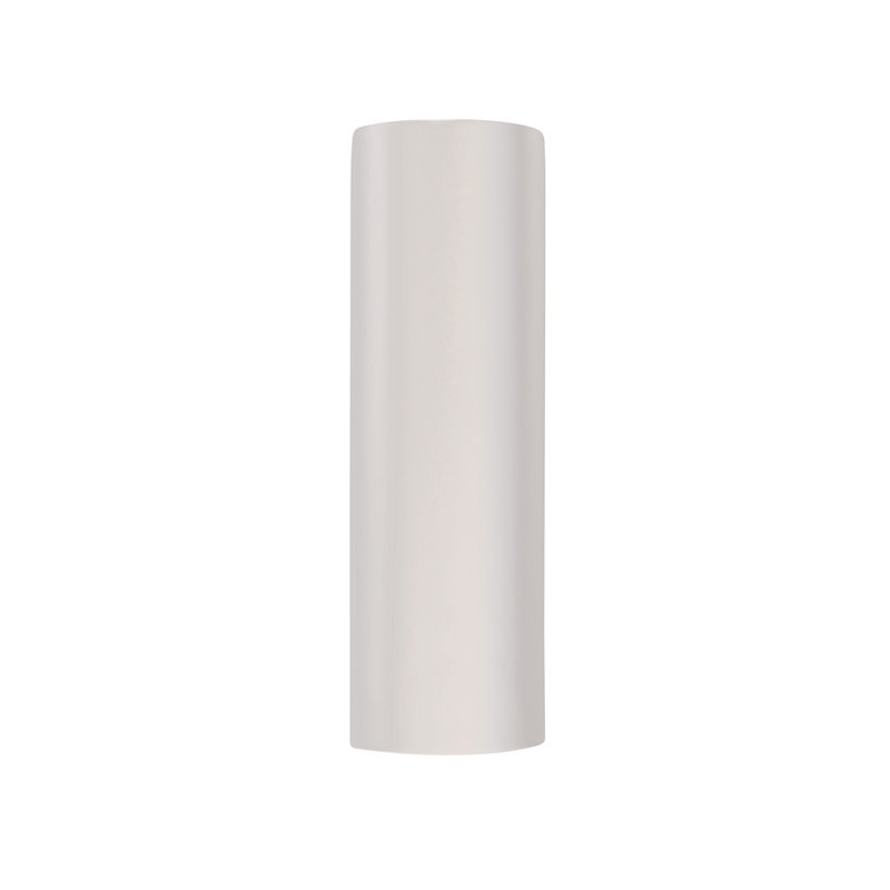 Applique murale en céramique Ambiance, Blanc brillant / blanc brillant, H 17 po x l 5,25 po x P 4 po, Non