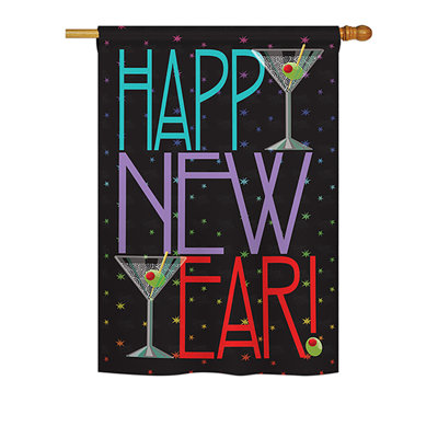 Double Sided Polyester New Year's