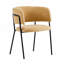 Modern Upholstered Dining Chair Set Of 2-Yellow