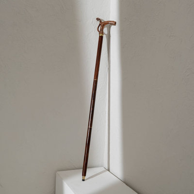 Decorative Vintage Metal Cobra Design Handle Walking Stick-Walking Cane-36"