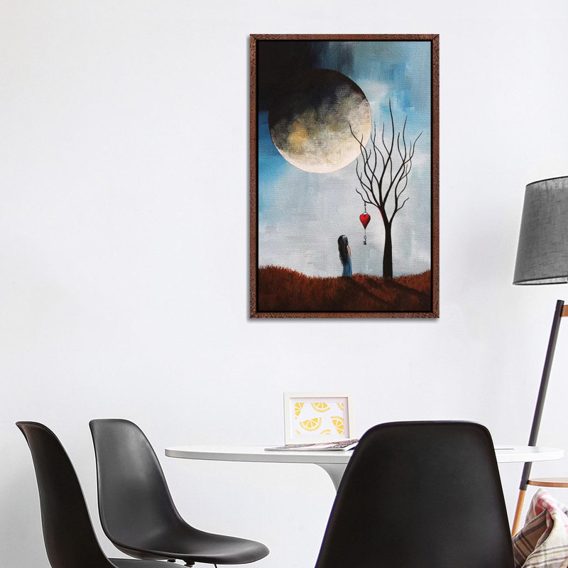 May Contain Traces of Love 1 Piece Wall Art on Canvas, 101.6 cm H x 66.04 cm W, Classic Brown Wood Framed