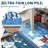 2x6 Christmas Runner Rug – Washable, Non-Slip, Santa & Reindeer Print, Low Pile, Foldable Carpet for Hallway, Kitchen, Bedside (Grey)-923917009