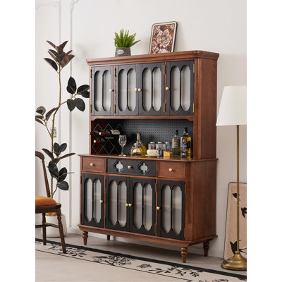 55-inch Solid Ash Wood Standard Pantry Cabinet