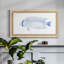 «Blue and White Tropical Fish III», toile encadrée de qualité supérieure - prête à être accrochée