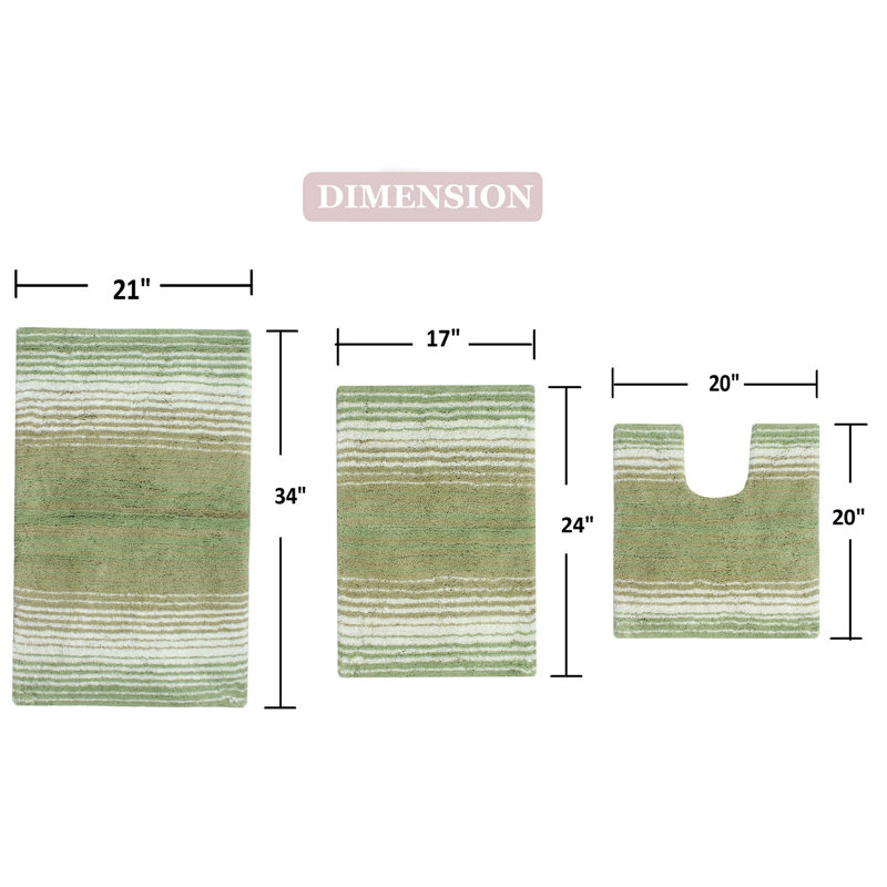 Ensemble de tapis de bain Sewell, Sauge