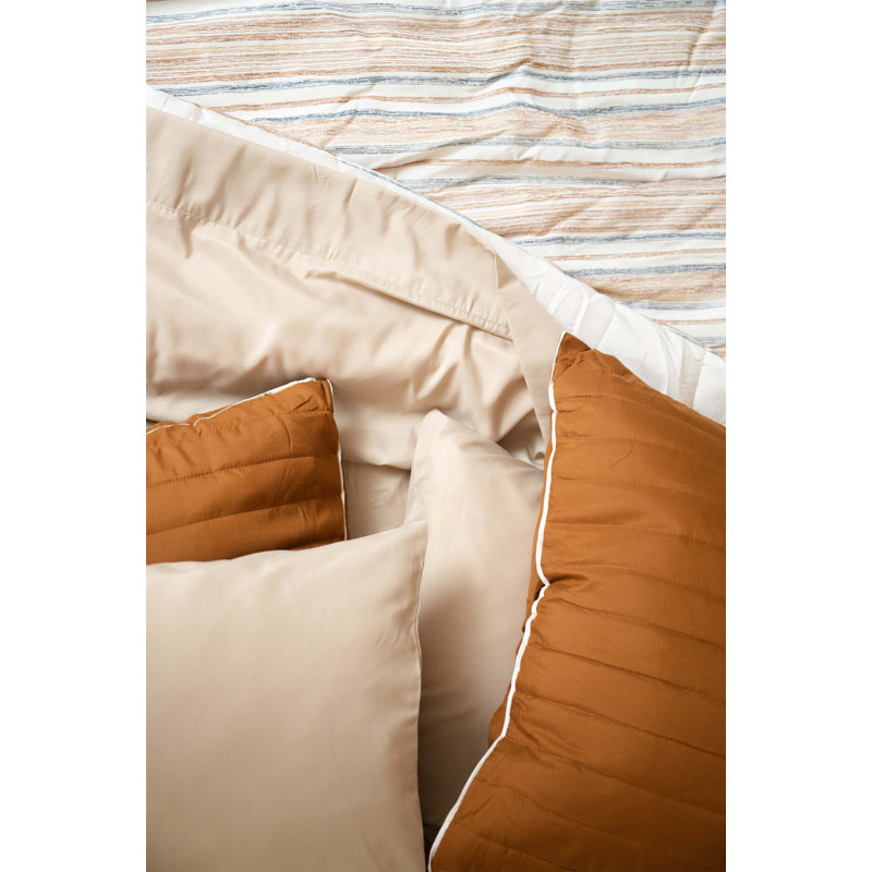 Premium Hypoallergenic Rayon From Bamboo Sheet Set for Optimal Sleep Experience, Khaki, Queen Sheet Set + 3 Additional Pieces