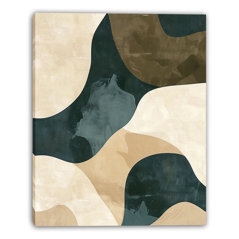 Art mural moderne sur toile abstraite moderne, H 36 po x l 24 po x P 1,5 po