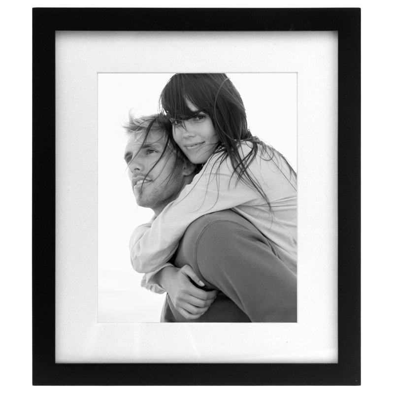 Black Wood Matte Picture Frame, 8" W x 10" H