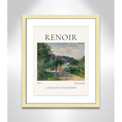 Old Masters Collection " A Road In Louveciennes " by Auguste Renoir