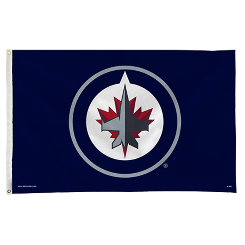 Drapeau maison en polyester canucks, Calgary Flames, H 36 po x l 60 po