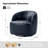 Croix 30.75"W Modern Leather Swivel Barrel Chair with Fully Assembled-1395008528