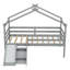 Lit mezzanine simple avec glissade et garde-corps de sécurité